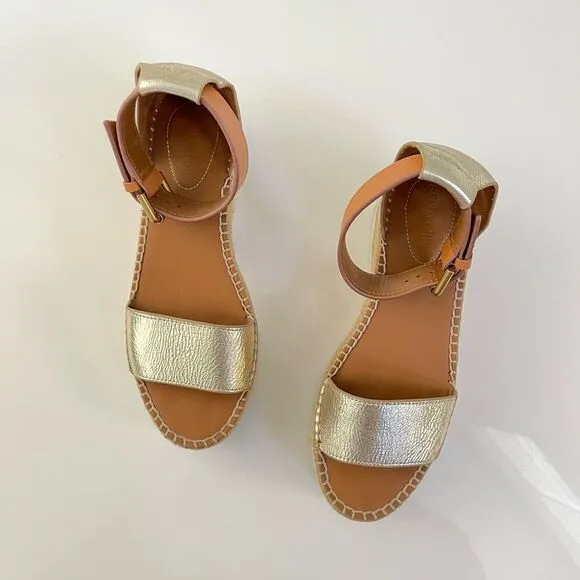 See By Chloe Glyn Sandal in Light Gold 38