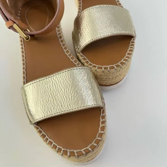 See By Chloe Glyn Sandal in Light Gold 38