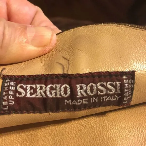 Sergio Rossi Brown Suede and Leather Boots