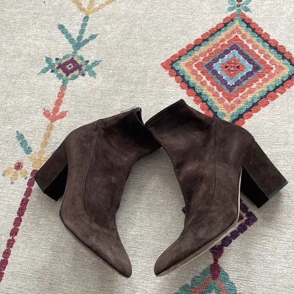 Sergio Rossi Suede sock boots
