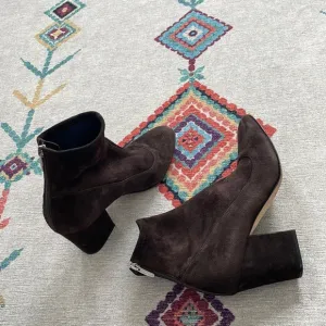 Sergio Rossi Suede sock boots