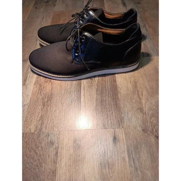 Seven 91 Men's 3 Eye Lace Up Casual Shoe Black Size 8M