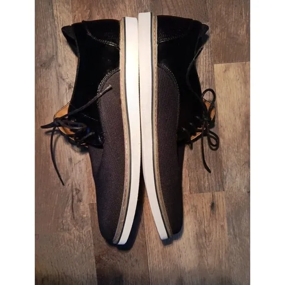 Seven 91 Men's 3 Eye Lace Up Casual Shoe Black Size 8M