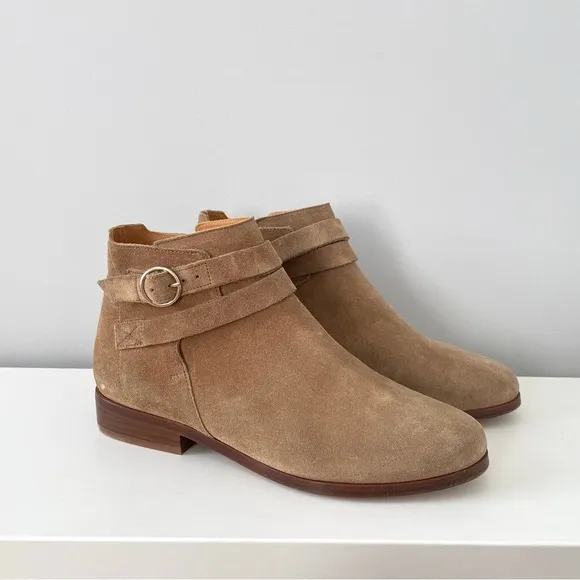 Sezane Low Jonas Boots Suede Size 35