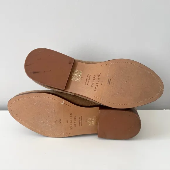 Sezane Low Jonas Boots Suede Size 35