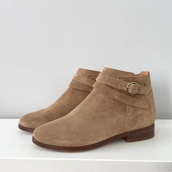 Sezane Low Jonas Boots Suede Size 35
