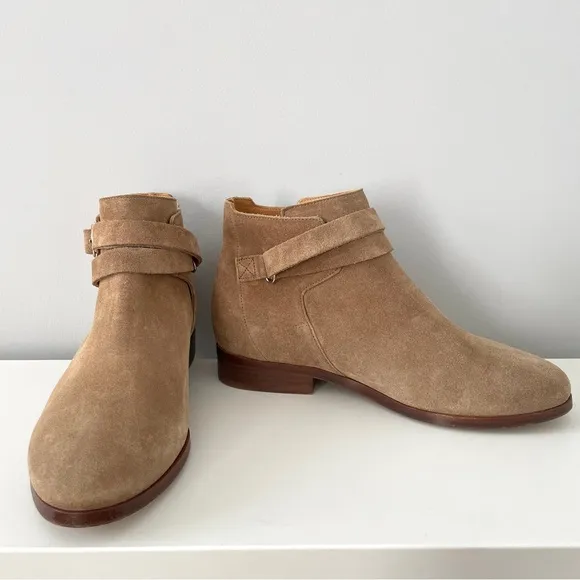 Sezane Low Jonas Boots Suede Size 35