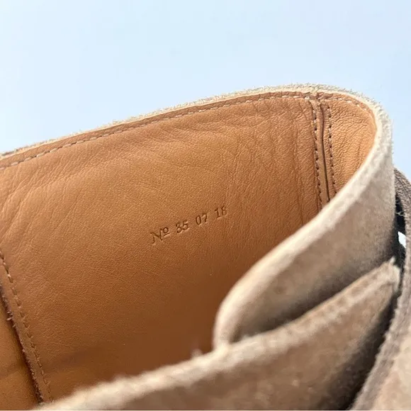 Sezane Low Jonas Boots Suede Size 35