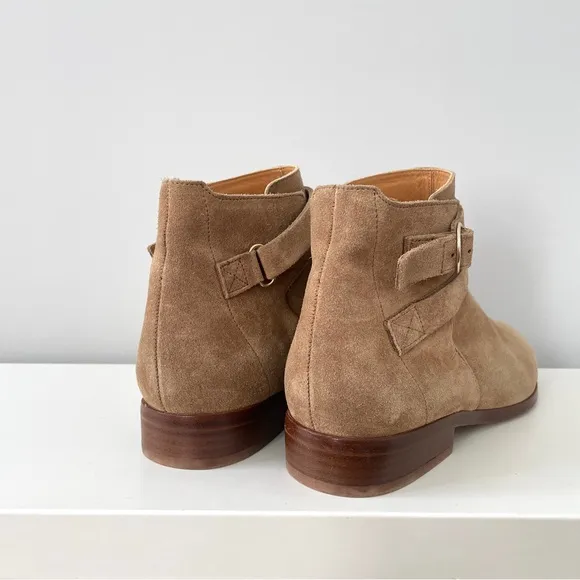 Sezane Low Jonas Boots Suede Size 35