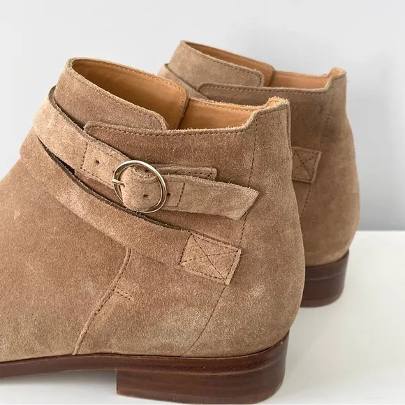 Sezane Low Jonas Boots Suede Size 35