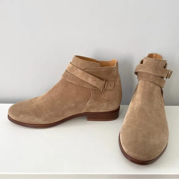 Sezane Low Jonas Boots Suede Size 35