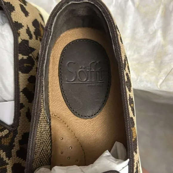 Söfft Somers Slip-On Sneaker (Women) 7M Leopard Tan Knit
