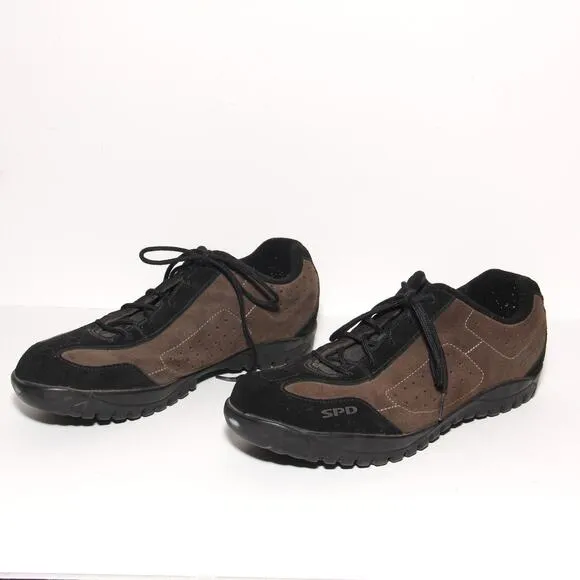 Shimano SPD SH-M21 Biking Shoes Pedals Clips Size 46 Suede