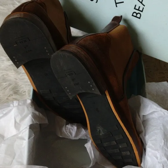 Show the Bear brown suede Chelsea boots for men, size 45