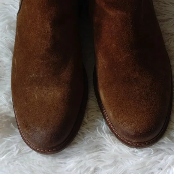 Show the Bear brown suede Chelsea boots for men, size 45