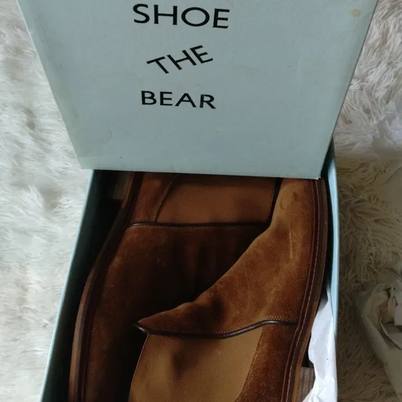 Show the Bear brown suede Chelsea boots for men, size 45