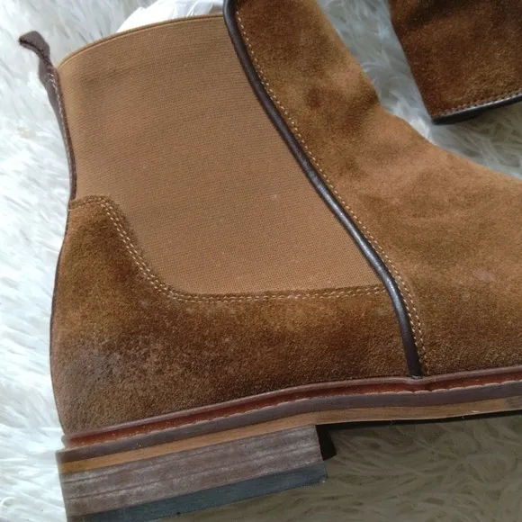 Show the Bear brown suede Chelsea boots for men, size 45