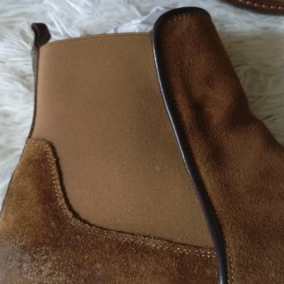 Show the Bear brown suede Chelsea boots for men, size 45