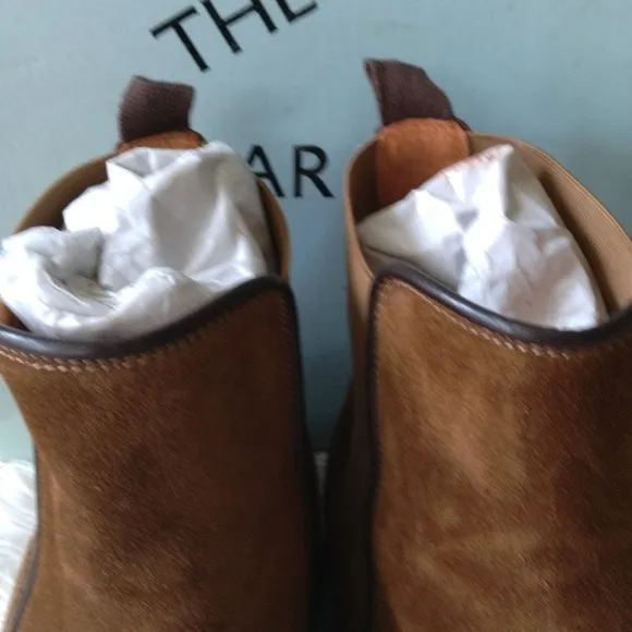 Show the Bear brown suede Chelsea boots for men, size 45