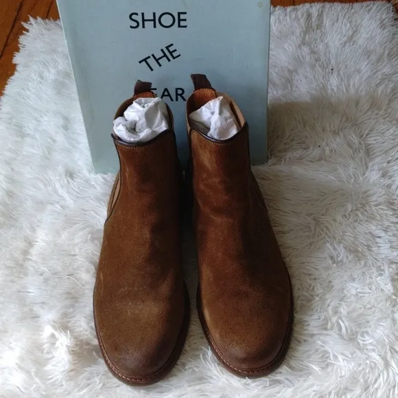 Show the Bear brown suede Chelsea boots for men, size 45