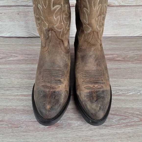 SHYANNE Alabama Xero Gravity Western Boots‎ Women's Size 6.5 Leather Embroidered