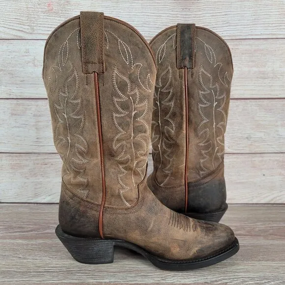 SHYANNE Alabama Xero Gravity Western Boots‎ Women's Size 6.5 Leather Embroidered