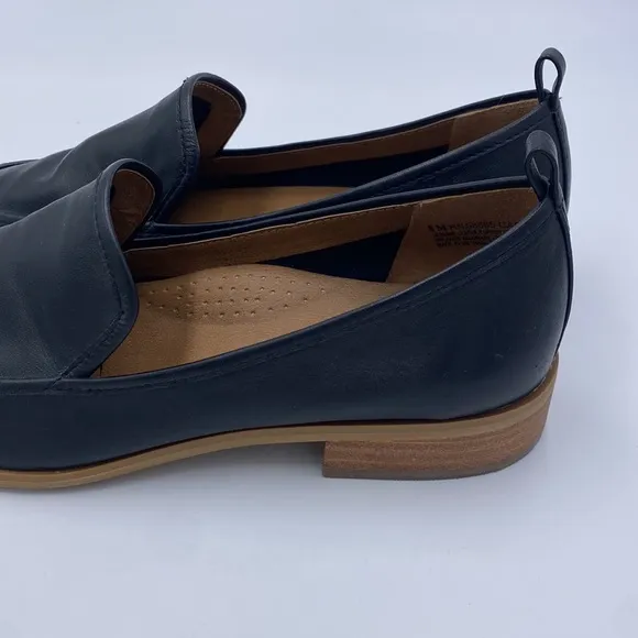 Siding leather loafers slip ons dress shoes rn 58665