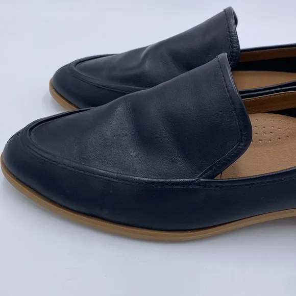 Siding leather loafers slip ons dress shoes rn 58665