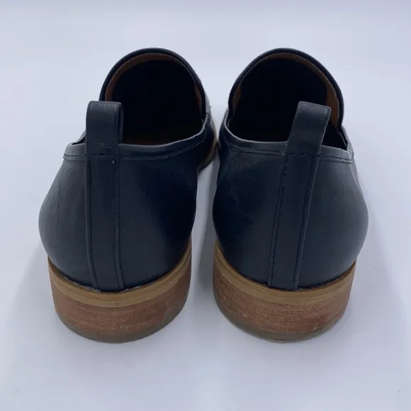 Siding leather loafers slip ons dress shoes rn 58665