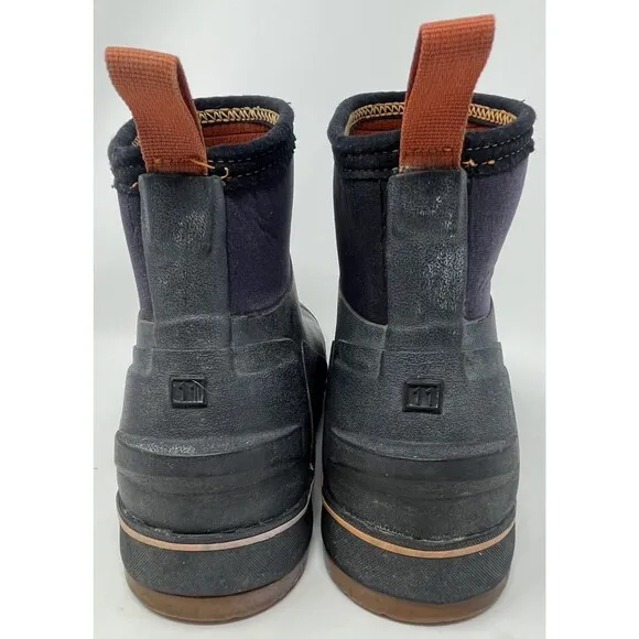 Simms Challenger 7&quot; Fishing Pull-On Rubber Boots Black Men's Size 11