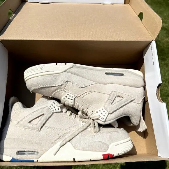 Size 11 - Wmns Nike Air Jordan 4 Retro Blank Canvas Women's Shoes - Ships Now