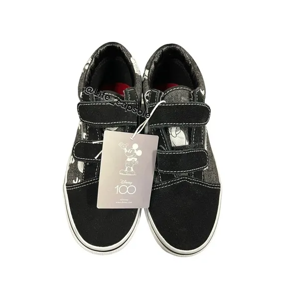 Size 13 Vans Youth Mickey Disney x Old Skool V OG Family Mouse VN000VHEBMB Kids