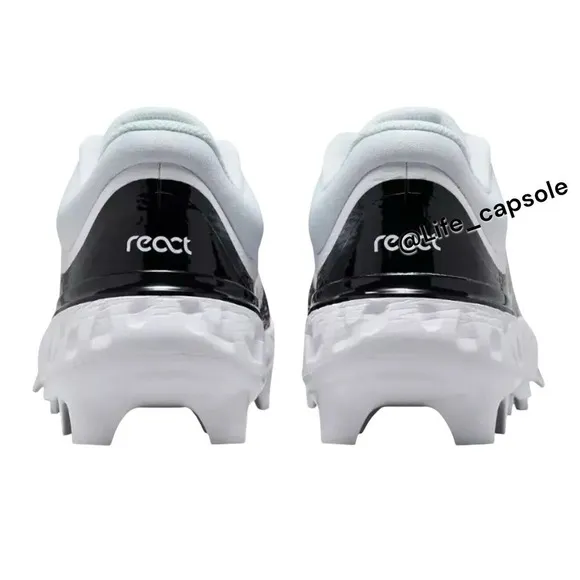 Size 13.5 Nike Alpha Huarache ELITE 4 Low MCS Baseball Cleats White FD6255-101
