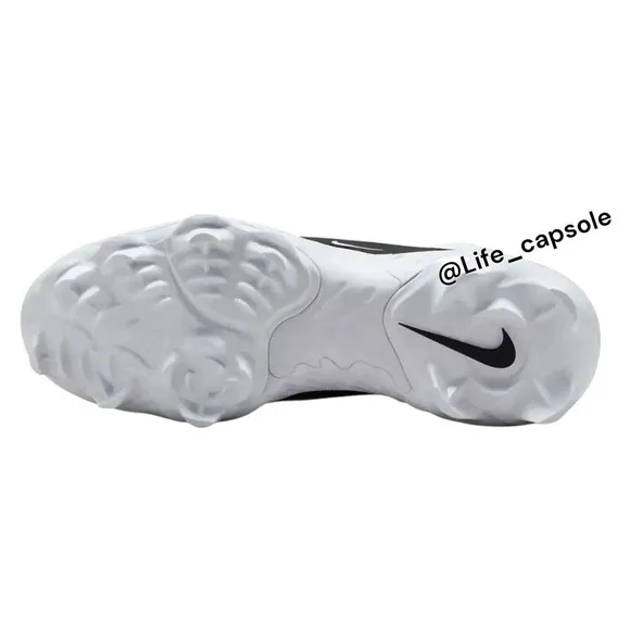 Size 13.5 Nike Alpha Huarache ELITE 4 Low MCS Baseball Cleats White FD6255-101