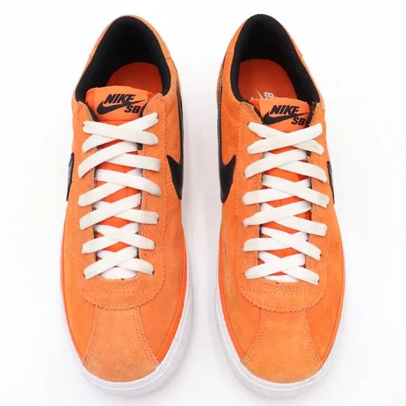 Size‎ 8.5 - Nike Zoom Bruin Sb Orange Black Suede Sneakers Shoes
