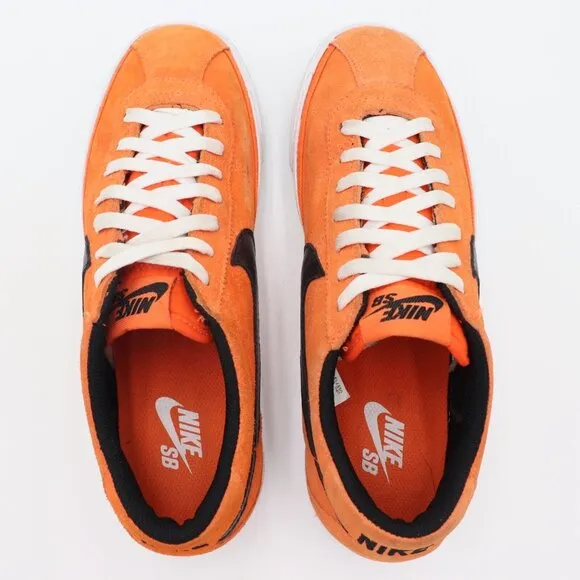 Size‎ 8.5 - Nike Zoom Bruin Sb Orange Black Suede Sneakers Shoes