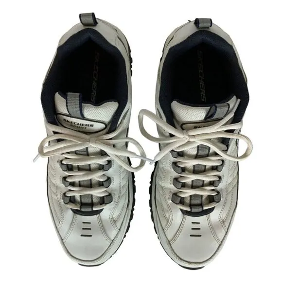 Skechers Mens Energy Afterburn Sneakers Size 12 White Casual Shoes SN 50081