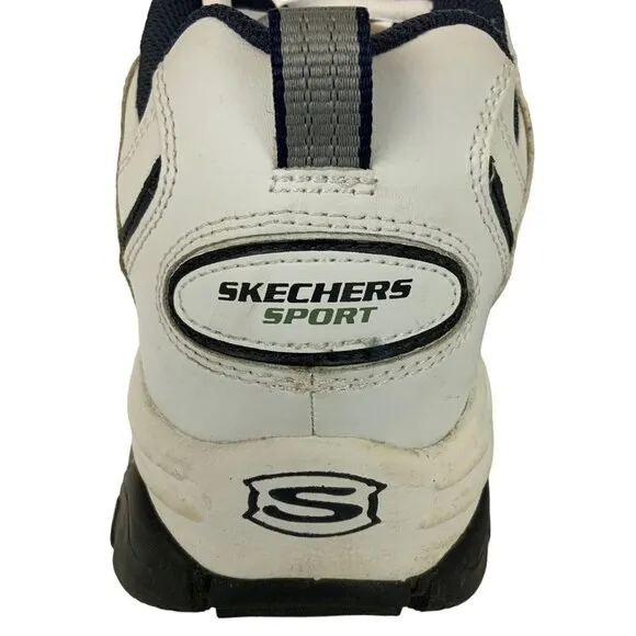 Skechers Mens Energy Afterburn Sneakers Size 12 White Casual Shoes SN 50081