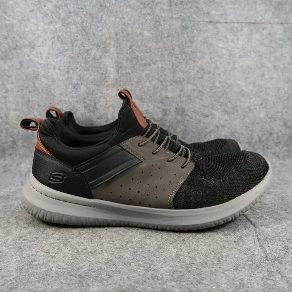 Skechers Shoes Mens 11 Casual Sneakers Slip On Athletic Delson Trainer Comfort