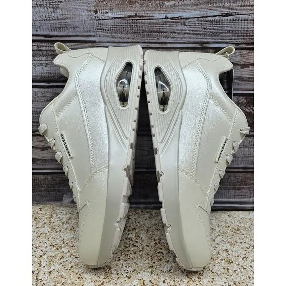 Skechers Uno Los Angeles Galactic Gal Off White Women's Shoes Size 8.5