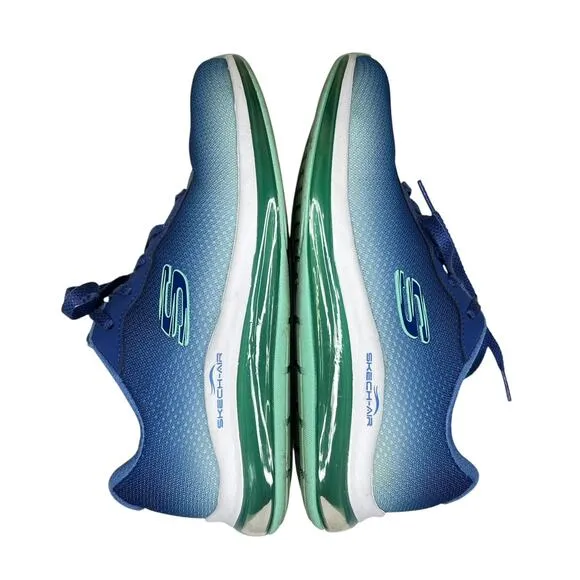 Skechers Womens Air Element 2.0 Blue Aqua Ombre Casual Shoes Sneakers Size 7.5