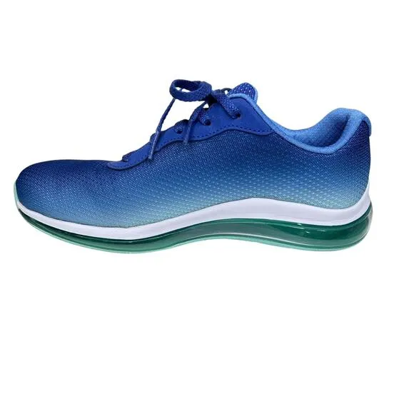 Skechers Womens Air Element 2.0 Blue Aqua Ombre Casual Shoes Sneakers Size 7.5