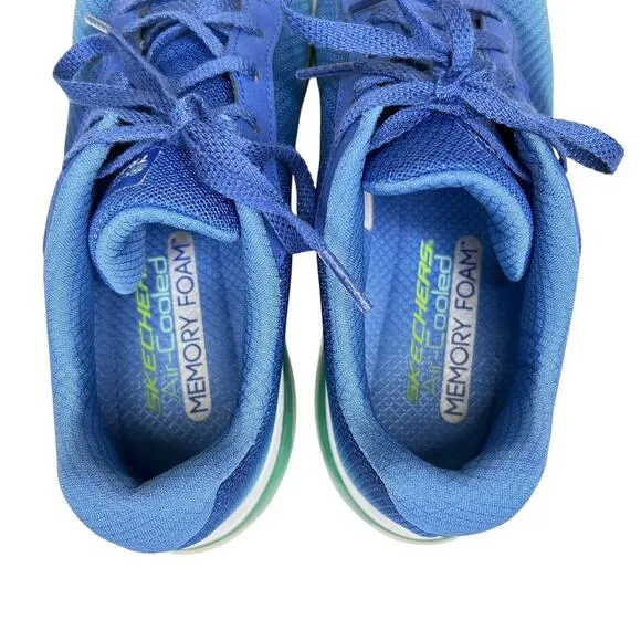 Skechers Womens Air Element 2.0 Blue Aqua Ombre Casual Shoes Sneakers Size 7.5