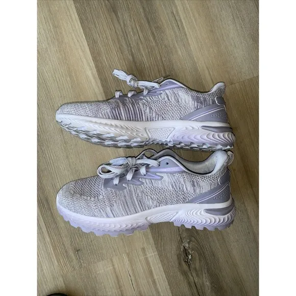 Skora Womens 10M Oanglo Angelique Lavender Running Shoes Sneakers Fabric EUC