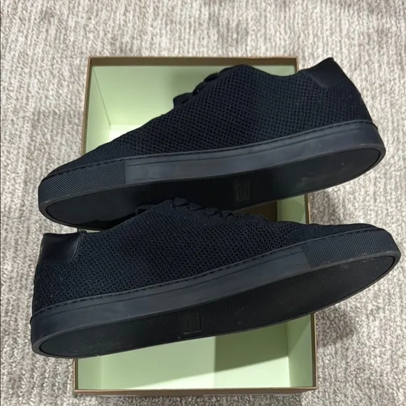 Sleek Black Canvas Sneakers with Minimalist Design