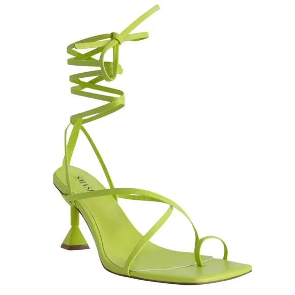 Smash Women's Tabby Wraparound Strappy Dress Sandals Green Size 10