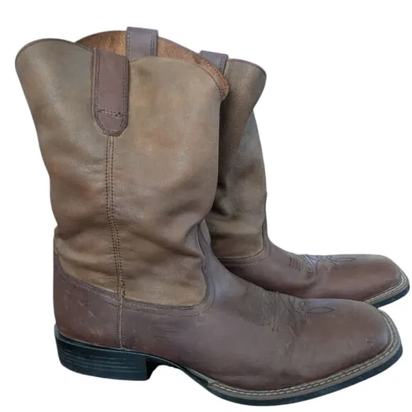 Smoky Mountain Leather Western Boots with Rubber Soles - Size 11
