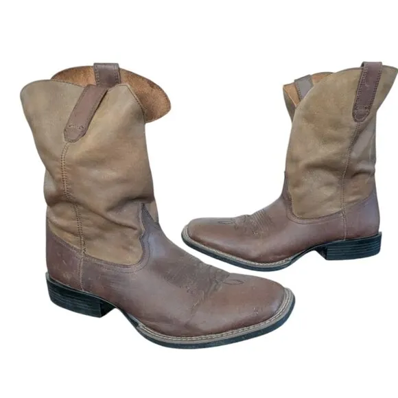 Smoky Mountain Leather Western Boots with Rubber Soles - Size 11