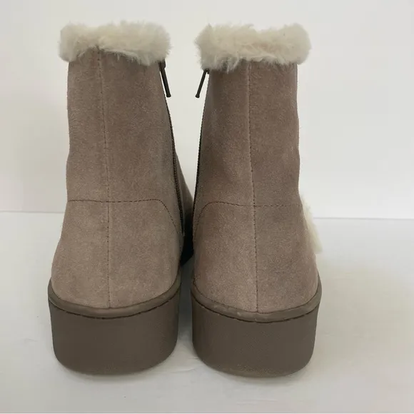 Soludos Women Whistler Cozy Ankle Boots In Mineral Grey Size 8.5