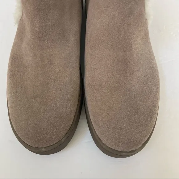 Soludos Women Whistler Cozy Ankle Boots In Mineral Grey Size 8.5